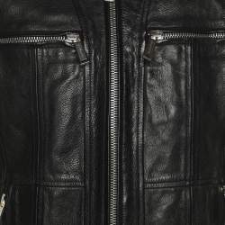 Pre Owned Dsquared2 Black Leather Vest XL
