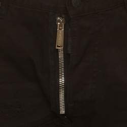 Pre Owned Dsquared2 Black Distressed Denim Cool Guy Zipped Jeans XL/Waist 38" 