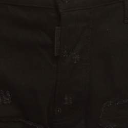 Pre Owned Dsquared2 Black Distressed Denim Cool Guy Jeans XL/Waist 36" 