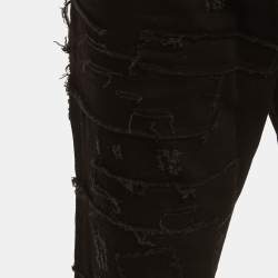 Pre Owned Dsquared2 Black Distressed Denim Cool Guy Jeans XL/Waist 36" 