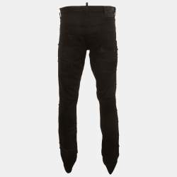 Pre Owned Dsquared2 Black Distressed Denim Cool Guy Jeans XL/Waist 36" 