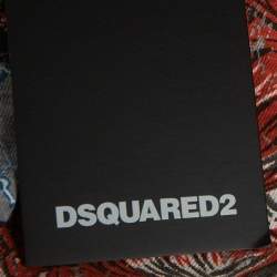 Pre Owned Dsquared2 Grey Monster Graphic Distressed Jersey T-Shirt L