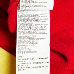 Pre Owned Dsquared2 Multicolour Stripe Printed Cotton Knit Slouch Fit Hoodie M