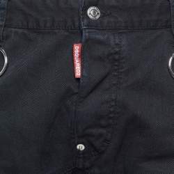 Pre Owned Dsquared2 Black Denim Distressed Jeans XXL / Waist 37"