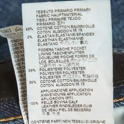 Pre Owned Dsquared2 Blue Denim Distressed Straight Fit Jeans XXXL /Waist 38"