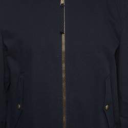 Pre Owned Dsquared2 Navy Blue Cotton Zip-Up Bomber Jacket XL