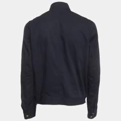 Pre Owned Dsquared2 Navy Blue Cotton Zip-Up Bomber Jacket XL