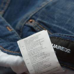 Dsquared2 Blue Distressed Denim Classic Kenny Twist Jeans L