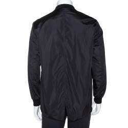 Dsquared Black Wool & Nylon Button Front Jacket XS