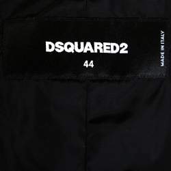 Dsquared Black Wool & Nylon Button Front Jacket XS