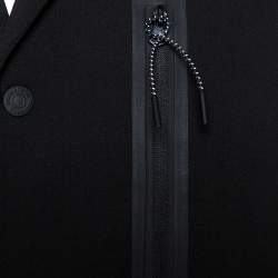 Dsquared Black Wool & Nylon Button Front Jacket XS