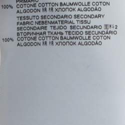 Pre Owned Dsquared2 White Psychedelic Print Cotton Jersey T- Shirt XL