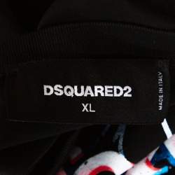Dsquared2 Black Arctic Twins Print Cool Fit T-Shirt XL