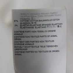 Pre Owned Dsquared2 White Stretch Cotton Pocket Detail Long Sleeve Shirt L