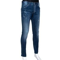 Pre Owned Dsquared2 Inidigo Medium Wash Denim Cool Guy Jeans L