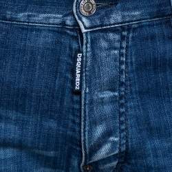Pre Owned Dsquared2 Inidigo Medium Wash Denim Cool Guy Jeans L