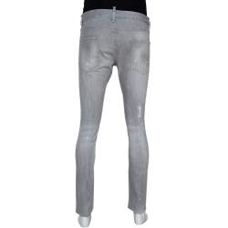 Dsquared2 Grey Distressed Denim Paint Splatter Effect Cool Guy Jeans S