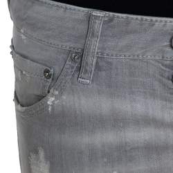 Dsquared2 Grey Distressed Denim Paint Splatter Effect Cool Guy Jeans S