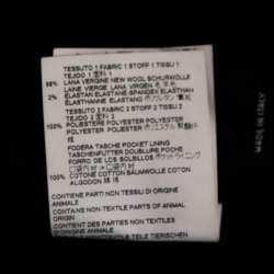 Pre Owned Dsquared2 Black Wool Cargo Trousers M