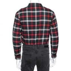 Dsquared2 Red & Grey Cotton Checked Flannel Shirt XS