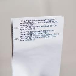 Pre Owned Dsquared2 Blue Cotton Jersey Icon Embroidered T-Shirt 3XL