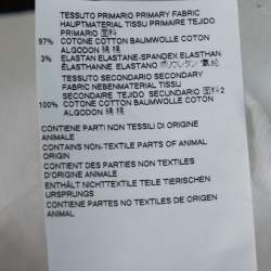 Pre Owned Dsquared2 White Logo Print Cotton Long Sleeve Shirt XL