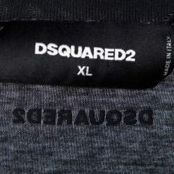 Dsquared2 Black Icon Print Cotton Cool Fit T-Shirt XL