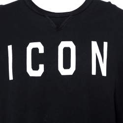 Dsquared2 Black Icon Print Cotton Cool Fit Sweatshirt XXL