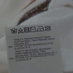 Pre Owned Dsquared2 White Caten Bros Print Cotton Chic Dan Fit T-Shirt M