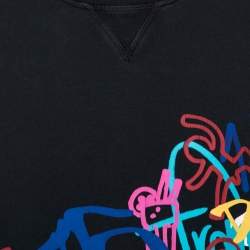 Dsquared2 Black Graffiti Print Cotton Cool Fit Sweatshirt XL