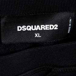 Dsquared2 Black Graffiti Print Cotton Cool Fit Sweatshirt XL