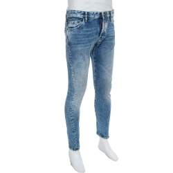 Pre Owned Dsquared2 Blue Denim Twist Jeans M