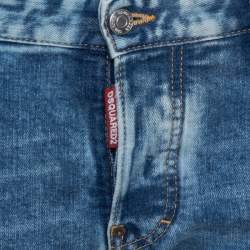 Pre Owned Dsquared2 Blue Denim Twist Jeans M