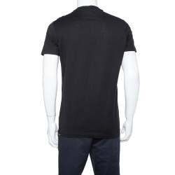 Pre Owned Dquared2 Black Dean Vicious Graphic Printed Cotton Crewneck T Shirt M