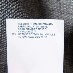 Pre Owned Dsquared2 Black Denim Pocket Detail Long Sleeve Shirt XL