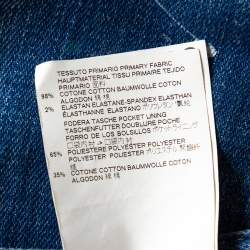 Pre Owned Dsquared2 Blue Denim Painted Distressed Sexy Twist Jeans M