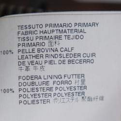 Pre Owned Dsquared2 Brown Leather Quilted Detail Zip Front Jacket M