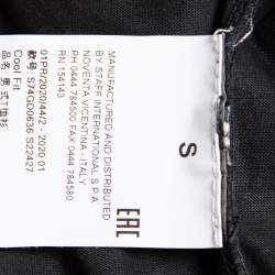 Pre Owned Dsquared2 Black Logo Graphic Printed Cotton Crewneck T-Shirt S