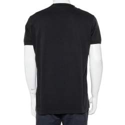 Pre Owned Dsquared2 Black Cotton 24-7Star Embossed Crewneck T-Shirt XXL
