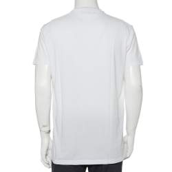 Dsquared2 White Printed Cotton Crewneck T-Shirt XL