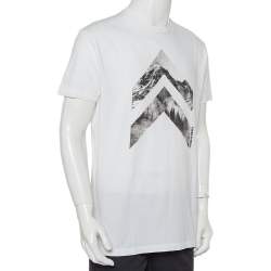 Dsquared2 White Printed Cotton Crewneck T-Shirt XL