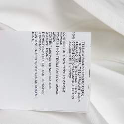 Pre Owned Dsquared2 White Cotton Chain Detail Button Front Shirt XL