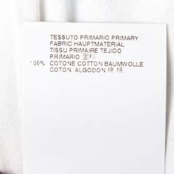 Dsquared2 White Cotton Caten Twins Print Round Neck T-Shirt M 