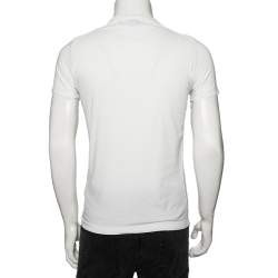 Dsquared2 White Cotton Caten Twins Print Round Neck T-Shirt M 