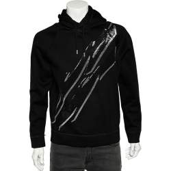 Dsquared2 Black Knit Sequined Detail Hoodie S