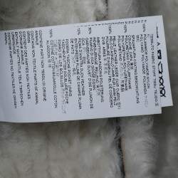 Dsquared2 Black Synthetic Fur Trim Detail Sleeveless Vest XS
