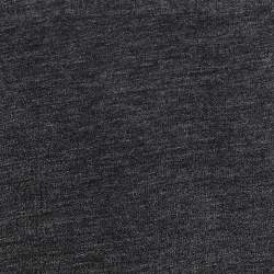 Dsquared2 Grey Wool Logo Embossed Long Sleeve Sweatshirt XL