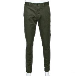 Dsquared2 Green Cotton tapered Leg Pants L