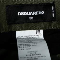 Dsquared2 Green Cotton tapered Leg Pants L