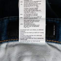 Pre Owned Dsquared2 Blue Distressed Denim Ripped Jeans M